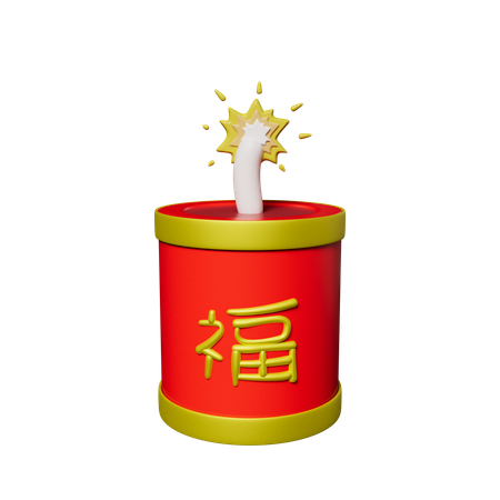 Chinese Crackers  3D Icon