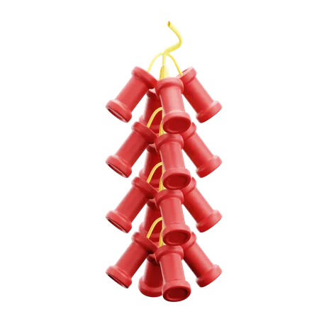 Chinese Crackers  3D Icon