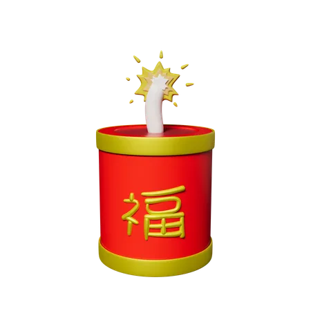 Chinese Crackers  3D Icon