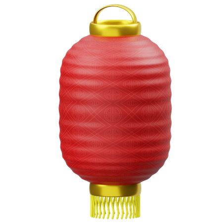 Chinese Cylinder Lantern  3D Icon