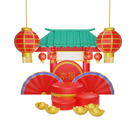 Chinese Decoration  3D Illustration