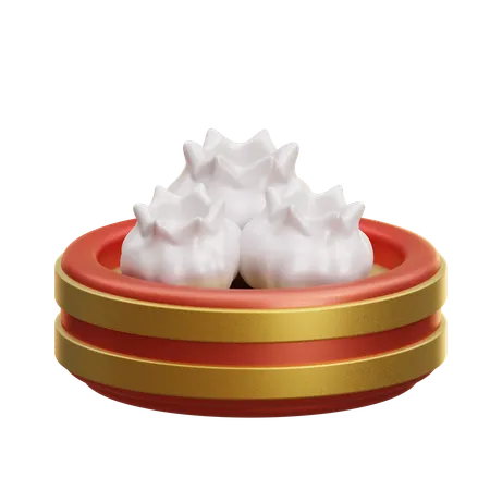 Chinese Dim Sum  3D Icon