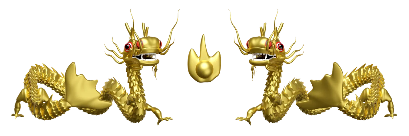 Chinese Dragon  3D Icon