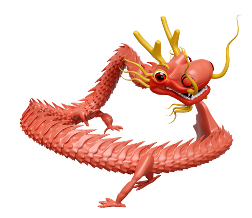 Chinese Dragon  3D Icon