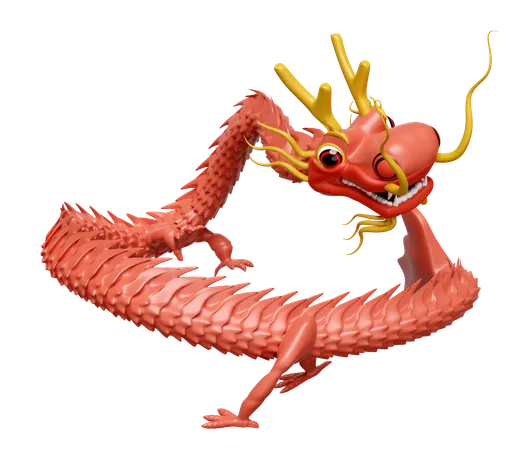 Chinese Dragon  3D Icon