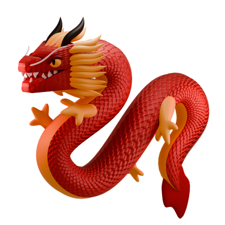 Chinese Dragon  3D Icon