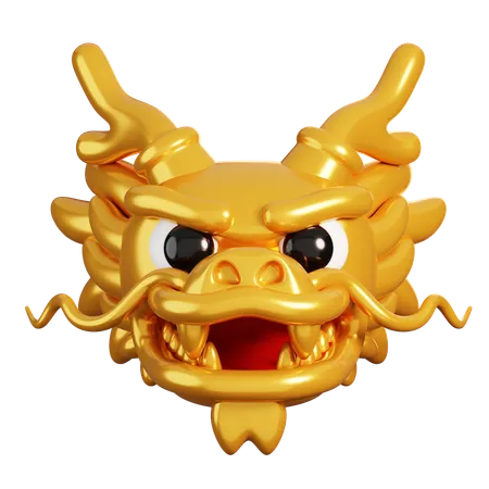 Chinese Dragon Head  3D Icon