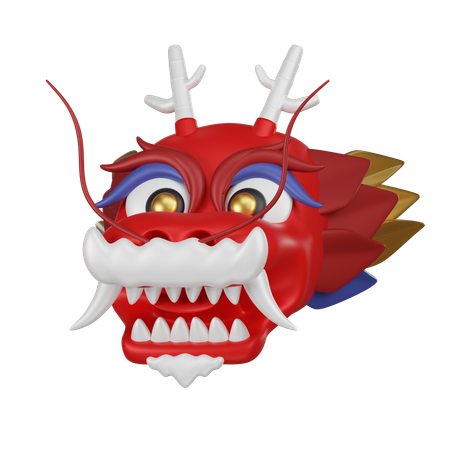 Chinese Dragon Head  3D Icon