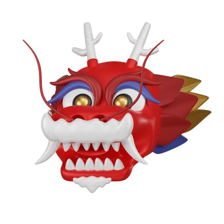 A 3 D Icon Showcasing The Head Of A Chinese Dragon A Cultural Symbol Of Power And Good Fortune In Asian Traditions 3D Icon