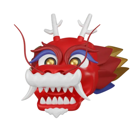 Chinese Dragon Head  3D Icon