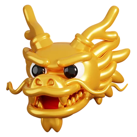 Chinese Dragon Head  3D Icon