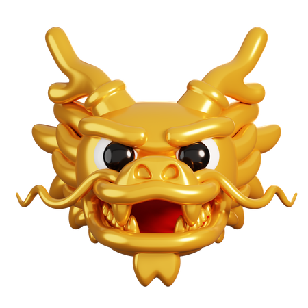 Chinese Dragon Head  3D Icon