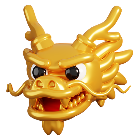 Chinese Dragon Head  3D Icon