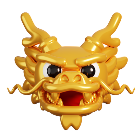 Chinese Dragon Head  3D Icon