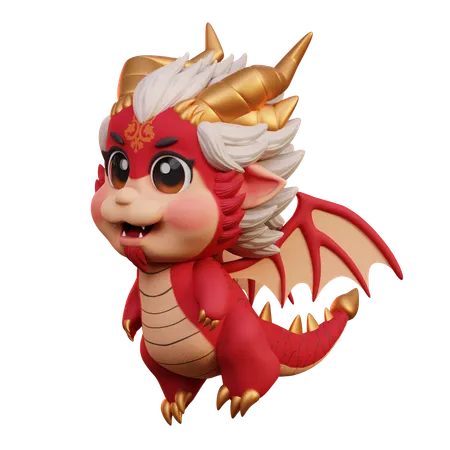 3 D Character Dragon Chinese New Year 3D Illustration