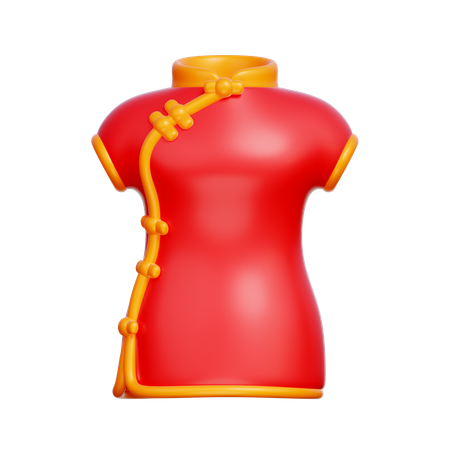 Chinese Dress  3D Icon