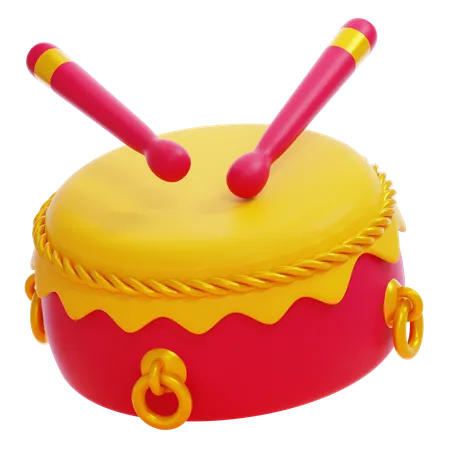 Chinese Drum  3D Icon