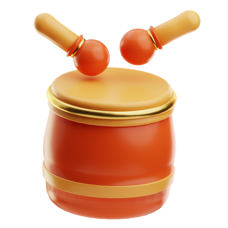 Chinese Drum  3D Icon