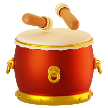 Chinese Drum  3D Icon