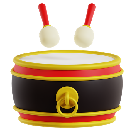 Chinese Drum  3D Icon