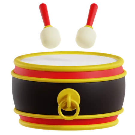 Chinese Drum  3D Icon