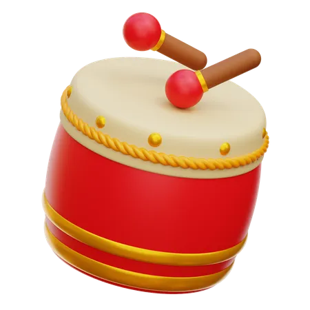 Chinese Drum  3D Icon