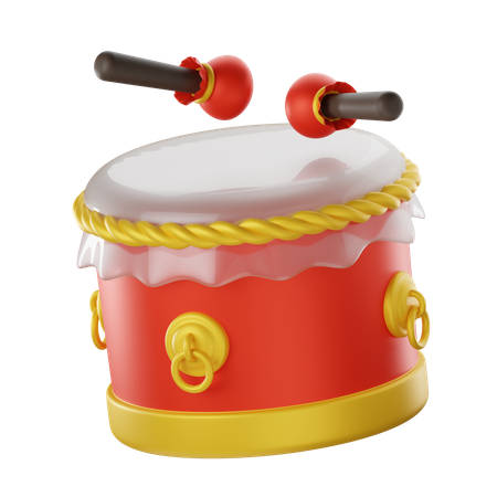 Chinese Drum  3D Icon