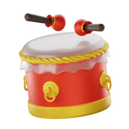 Chinese Drum  3D Icon