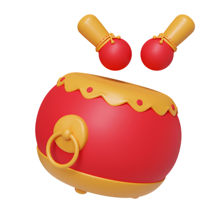 Chinese Drum  3D Icon