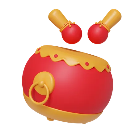 Chinese Drum  3D Icon