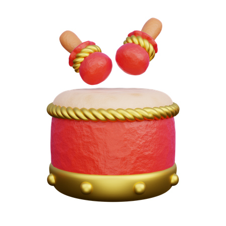 Chinese Drum  3D Icon