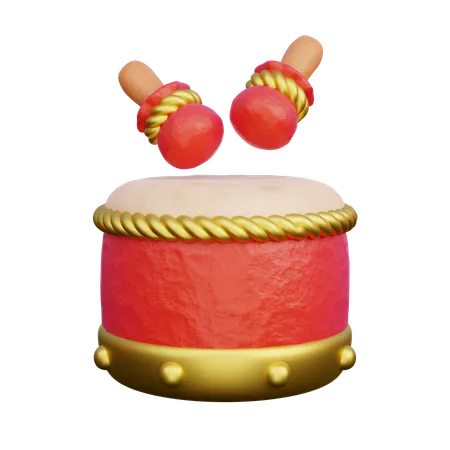 Chinese Drum  3D Icon