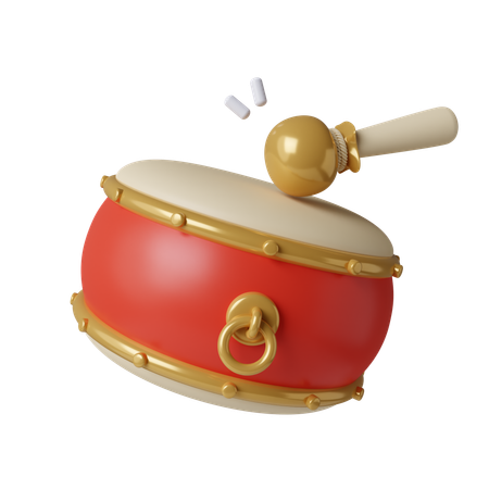 Chinese Drum  3D Icon