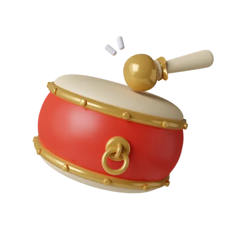 Chinese Drum  3D Icon