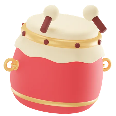 Chinese Drum  3D Icon