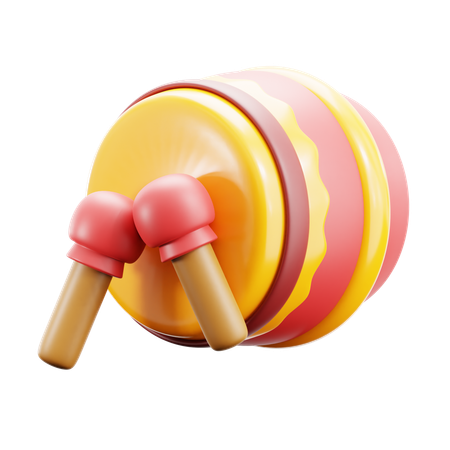 Chinese Drum  3D Icon