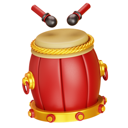 Chinese Drum  3D Icon