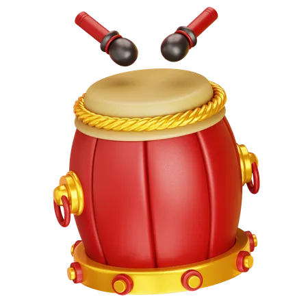 Chinese Drum  3D Icon