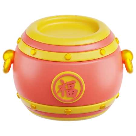 Chinese Drum  3D Icon