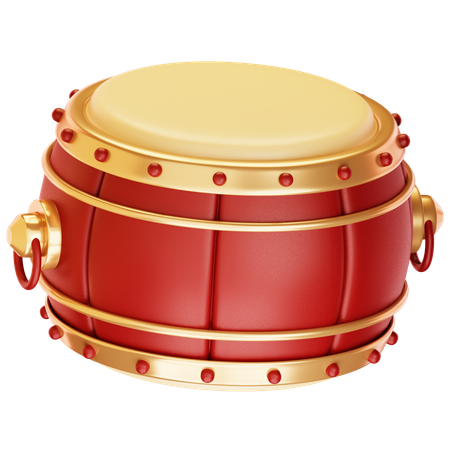 Chinese Drum  3D Icon