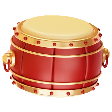 Chinese Drum  3D Icon