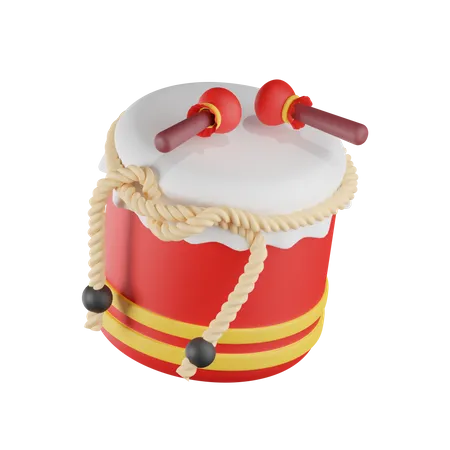 Chinese Drum  3D Icon