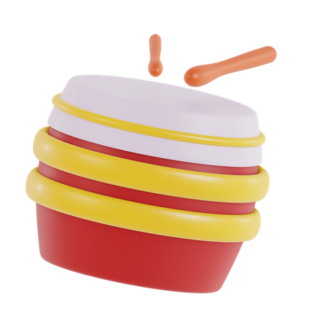 Chinese Drum  3D Icon