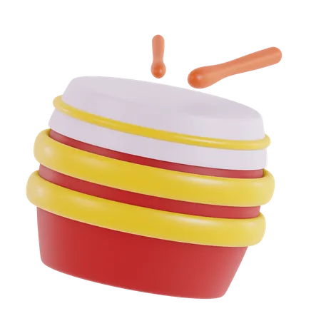 Chinese Drum  3D Icon