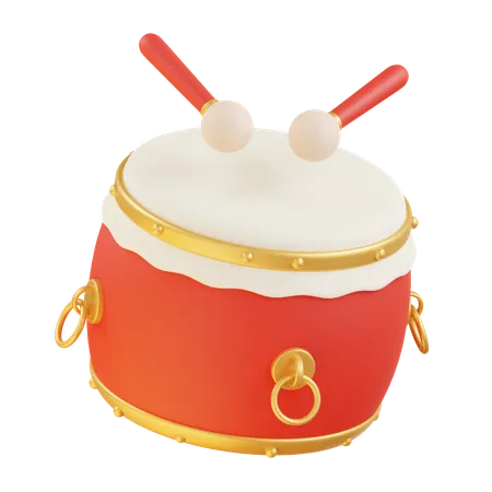 Chinese Drum  3D Icon