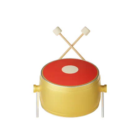 Chinese Drum  3D Icon