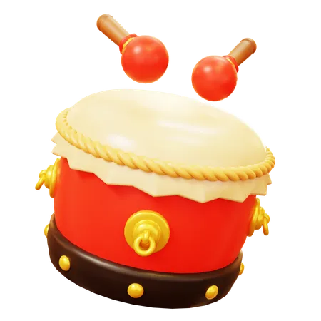 Chinese drum  3D Icon