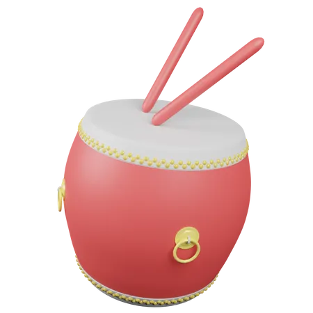 Chinese Drum  3D Icon