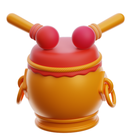 Chinese Drum  3D Icon