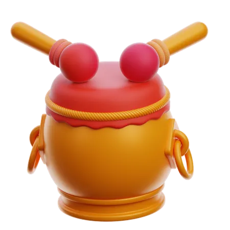 Chinese Drum  3D Icon